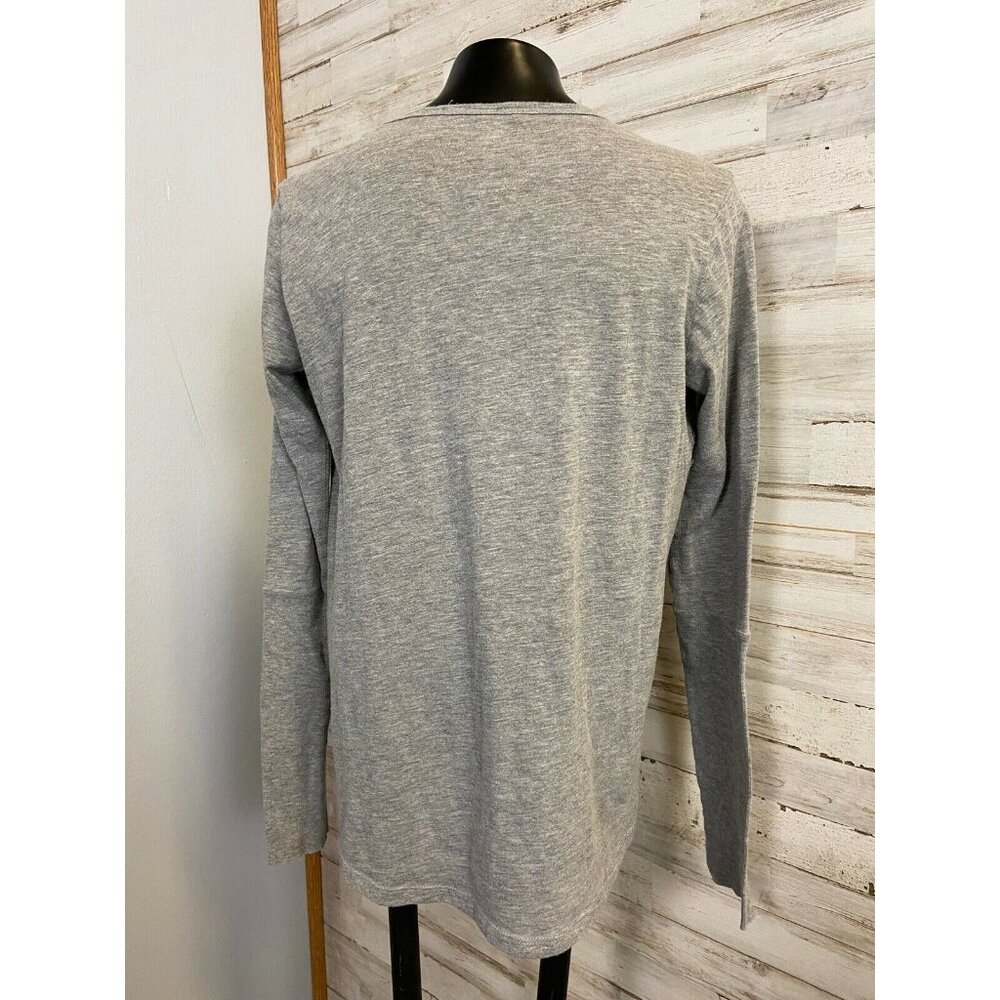 Alternative Apparel Stanley Baking Co. Sawtooth Hotel Gray LS Shirt S Owl Graphi - Picture 3 of 4